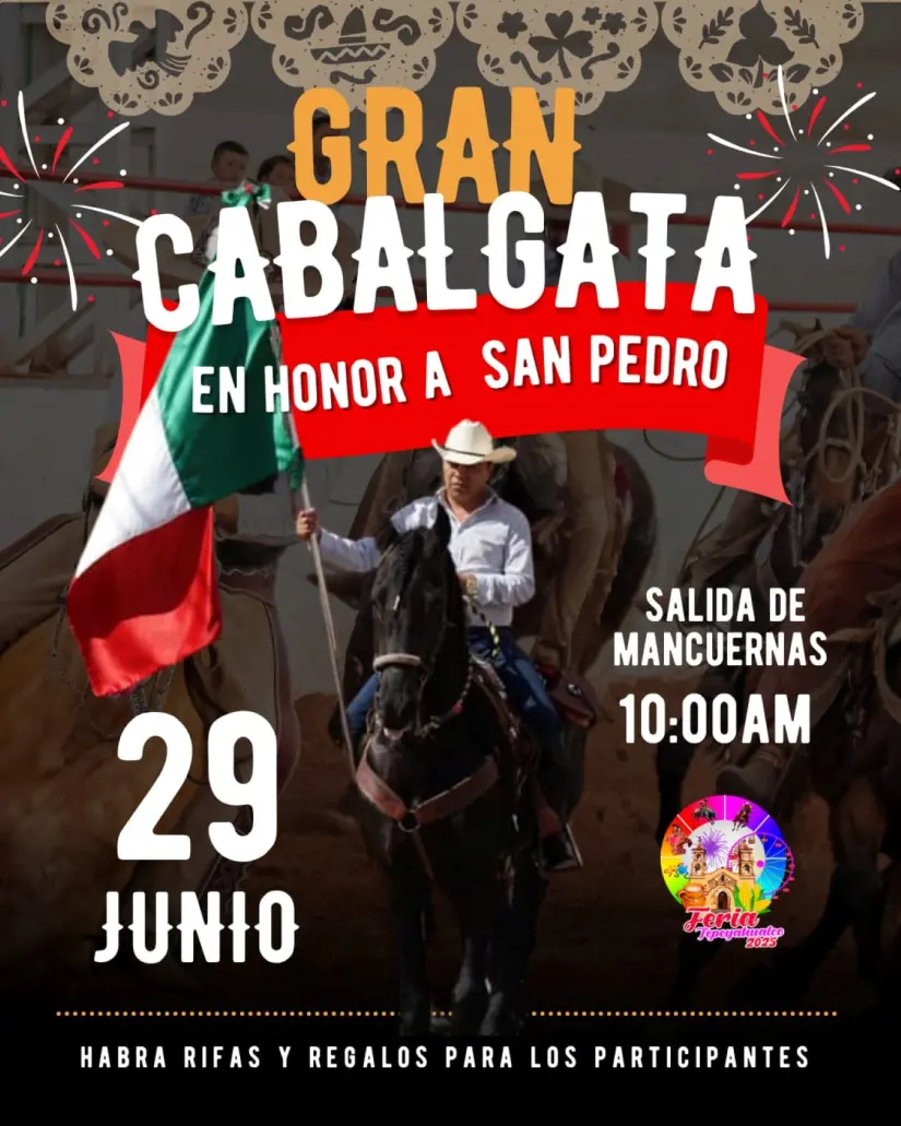 Cabalgata de la Feria de Tepeyahualco. Foto: Cortesía