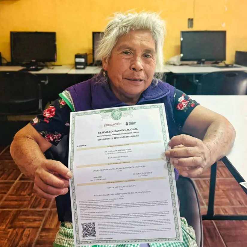 imagen recuadro Para solicitar el duplicado de primaria o secundaria se debe de acudir en escuela que se curso o en el área de Control Escolar Foto: @INEA_Mich (X)