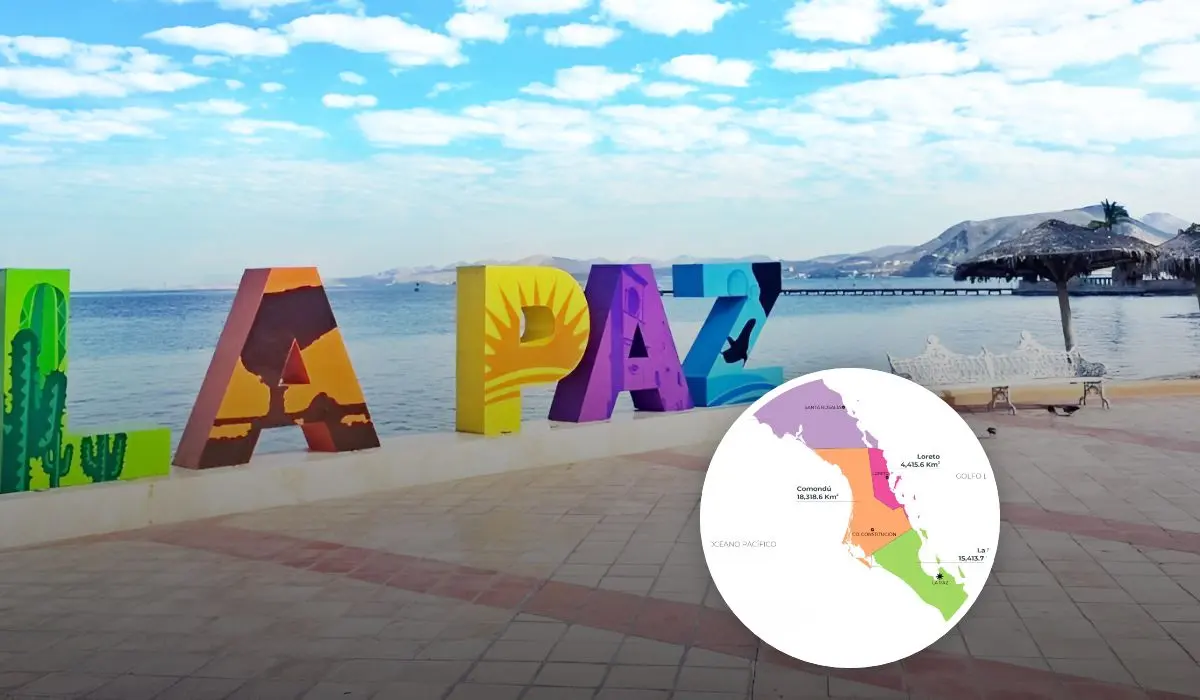 Estos son los municipios de Baja California Sur. Foto: Cortesía.