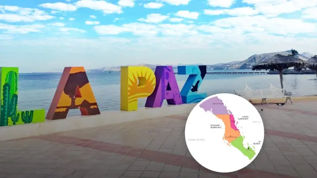 Estos son los municipios de Baja California Sur. Foto: Cortesía.