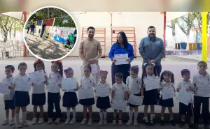¡Arte y valores! Niñas y niños del preescolar Dora Josefina Ayala Castro pintan la paz en un mural que inspira a creer en un mundo mejor en Culiacán