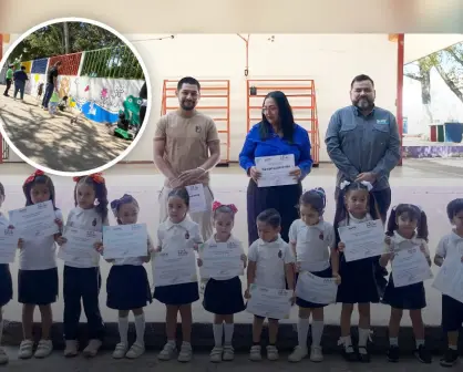 ¡Arte y valores! Niñas y niños del preescolar Dora Josefina Ayala Castro pintan la paz en un mural que inspira a creer en un mundo mejor en Culiacán