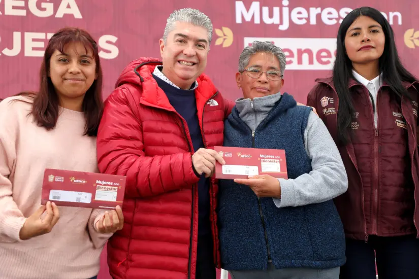 Entrega de tarjetas y pago de junio de Mujeres con Bienestar del Edomex Entrega de tarjetas y pago de junio de Mujeres con Bienestar del Edomex. Foto: Cortesía