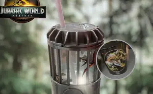 Palomera y vasos de Cinemex y Cinépolis de Jurassic World Rebirth; dónde convienen más
