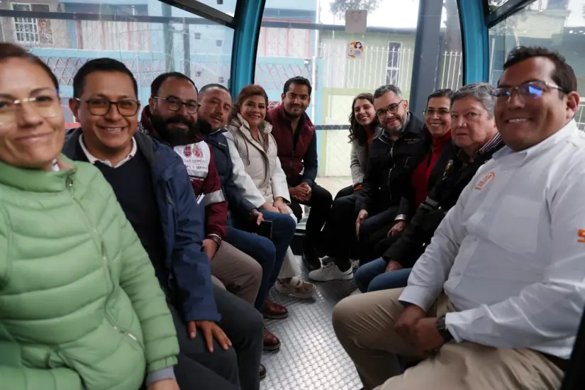 Nueva línea de Cablebús en CDMX. Foto: Gobierno de México Nueva línea de Cablebús en CDMX. Foto: Gobierno de México