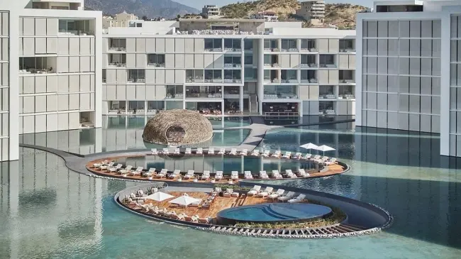 En Los Cabos abundan ejemplos de la arquitectura del turismo de lujo, el hotel Viceroy Los Cabos en la foto. Foto: Centro Urbano