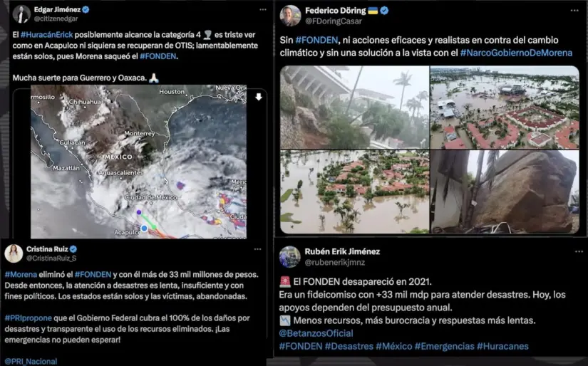 Mentiras sobre falta de recursos para ayudar a Oaxaca y Guerrero tras el huracán Eric. Imagen. Mañanera del Pueblo. Mentiras sobre falta de recursos para ayudar a Oaxaca y Guerrero tras el huracán Eric. Imagen. Mañanera del Pueblo.