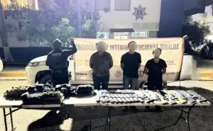 Tras agresión a policías estatales, detienen a 4 civiles y aseguran armamento en Culiacán