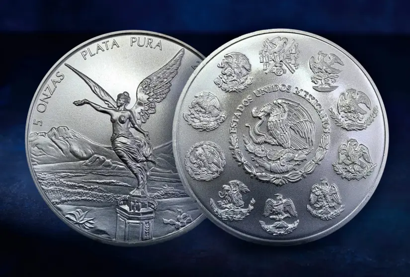 La moneda de plata de 10 pesos que Banxico lanzará La onza de plata es una de las monedas de plata más icónicas del Banco de México. Foto: Banxico