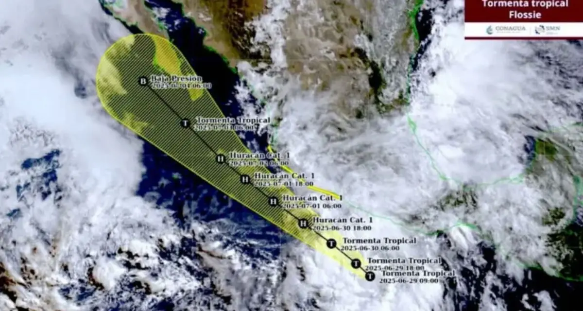 Conoce las posibles afectaciones que podría tener la tormenta tropical Flossie en BCS. Foto: cortesía