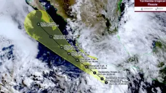Baja California Sur en alerta preventiva por la tormenta tropical Flossie