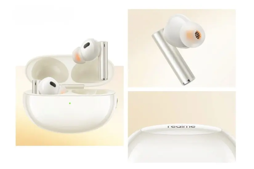 Audífonos Realme Air 5 Pro coin bateria hasta por 40 horas. Foto: Cortesía