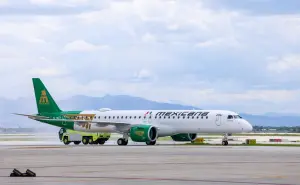 Mexicana Aviación recibe su primer avión Embraer E195-E2 en el AIFA