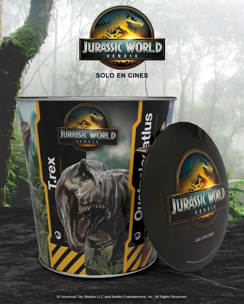 Uno de los modelos de la palomera de Cinépolis de  Jurassic World Rebirth. Foto: Coleccionables de Cine y Más