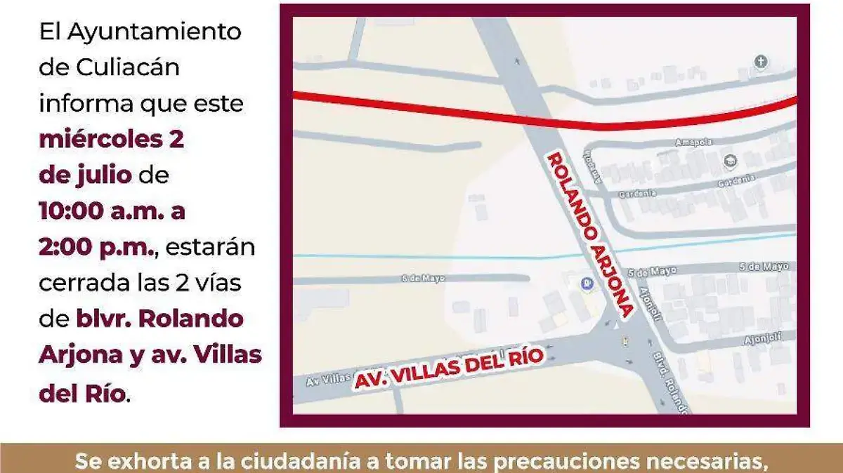 Es importante atender indicaciones viales. Foto: Gob. de Sinaloa