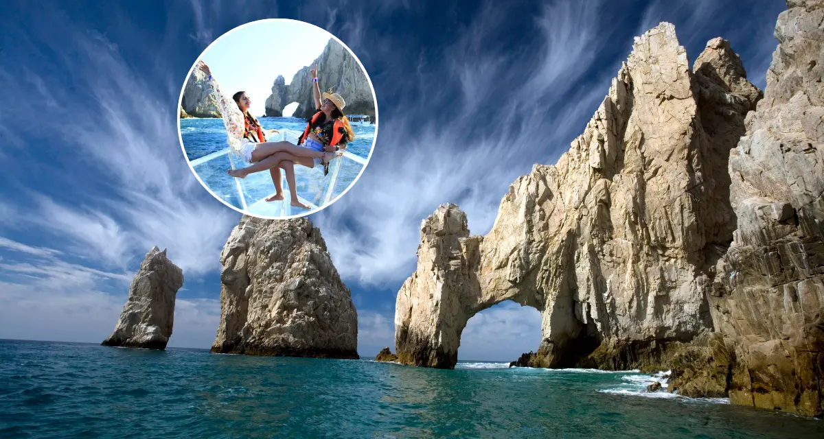 Vive el Arco de Los Cabos desde una lancha transparente: una experiencia única en el Mar de Cortés