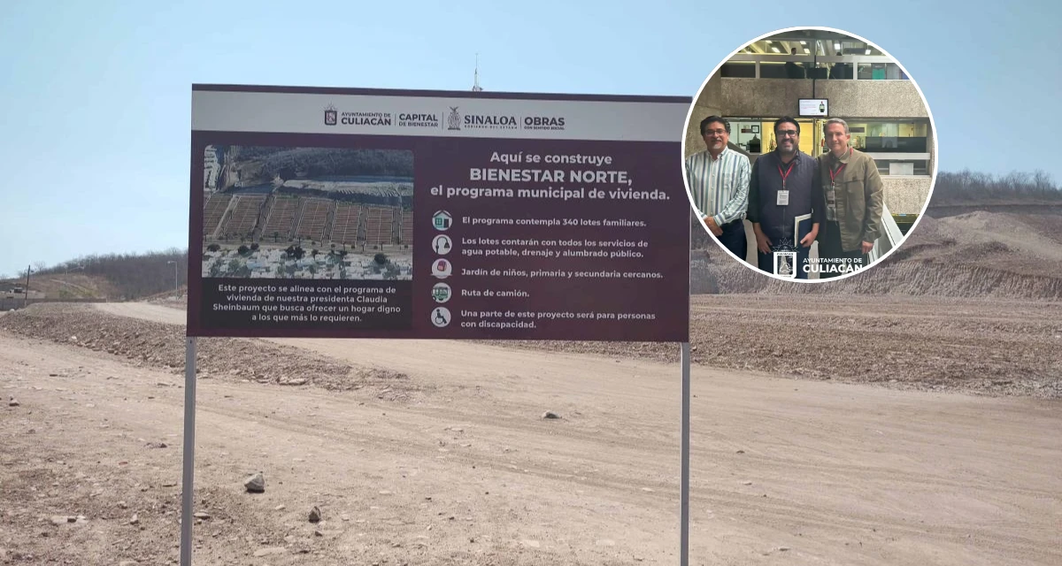 Programa Viviendas para el Bienestar, busca la construcción de 9 mil casas en Culiacán . Foto: Cortesía