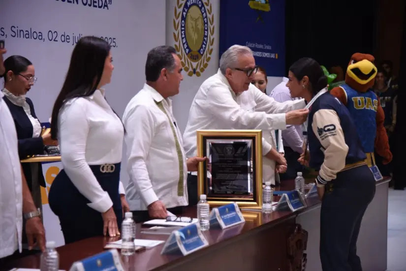 UAS entrega el premio al Mérito Deportivo Universitario 2025 Su logro representa mucho esfuerzo y dedicación. Foto: UAS
