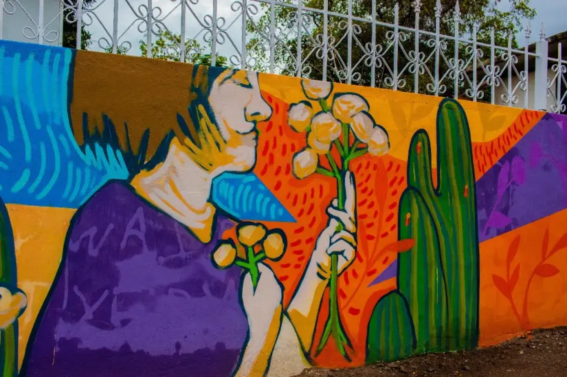 En los murales se plasmó lo más representativo de la región. En los murales se plasmó lo más representativo de la región.