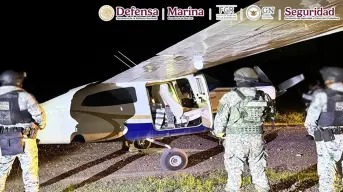 Duro golpe al crimen en Colima: Interceptan aeronave con 427 kilos de cocaína