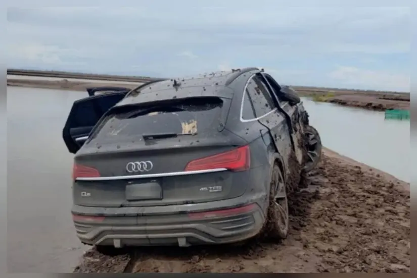 Vehículo asegurado en Las Aguamitas, Navolato Vehículo asegurado en Las Aguamitas, Navolato. Foto: Cortesía