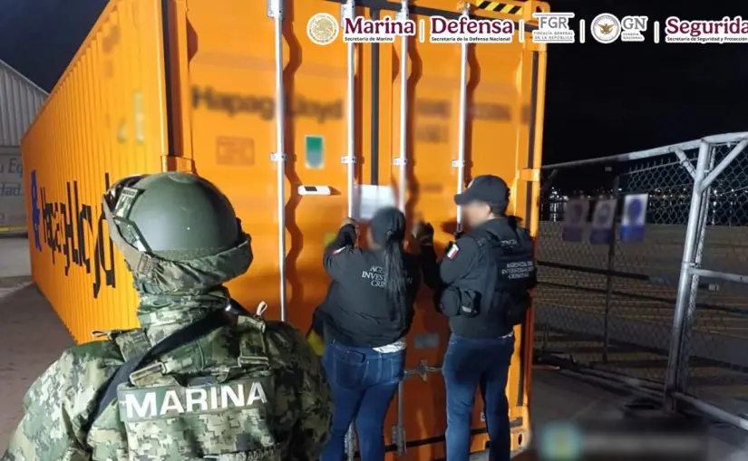 Golpe al narco en Baja California: aseguran cocaína con valor de 48 millones de pesos en Aduana de Ensenada Con esta acción se evitó que miles de dosis de drogas lleguen a las calles. Foto: Semar