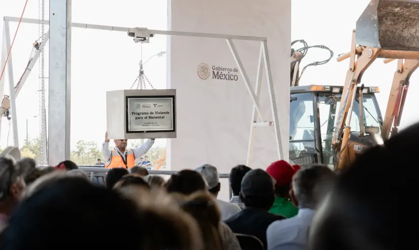 En abril arrancó la construcción de las Viviendas del Bienestar en Tamaulipas. Foto: Cortesía