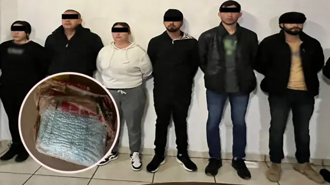 Mil pastillas de fentanilo y 1 kilo de metanfetaminas, entre las drogas aseguradas. Fotos: SSPC