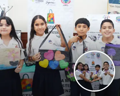 Suleidy, Janybeth, José y Gilberto, estudiantes de la primaria Niños Héroes, convierten basura en moda, esfuerzo en éxito y sueños en inspiración con Plastiqué en Culiacán