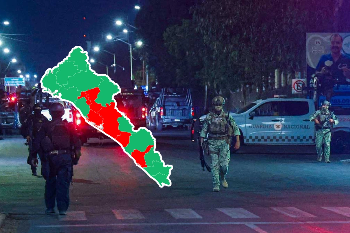Miembros de la Policía Estatal y Ejercito México resguardan escena del crimen. Foto: Cortesía