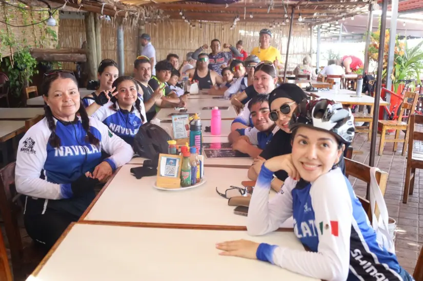 Los resturanteros se unieron a la rodada con buenos descuentos para los ciclistas.