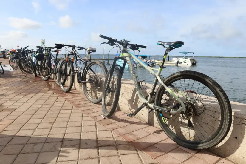 Los ciclistas disfrutaron de cada momento y no podía faltar la foto del recuerdo para sus perfiles de redes sociales.