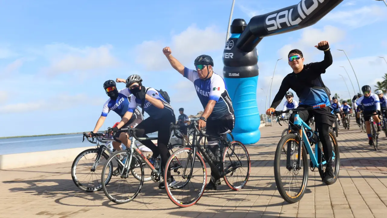 Altata recibe con entusiasmo a los participantes de la Gran Rodada del Mar 2025