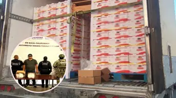 Tijuana: aseguran 1.1 toneladas de metanfetamina oculta entre tomates en camión de Sinaloa
