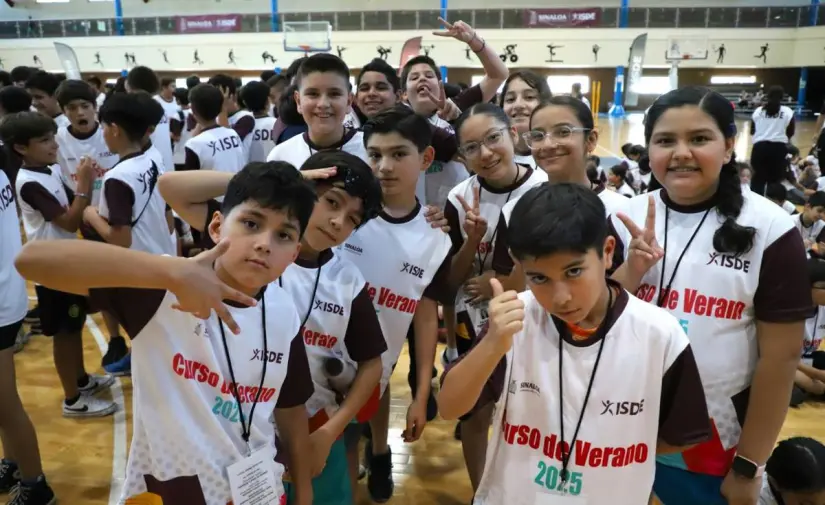 Con alegría, deporte y valores inician los Cursos de Verano ISDE 2025 en Culiacán Gimnasio María del Rosario Espinoza vibra con energía infantil. Foto: ISDE