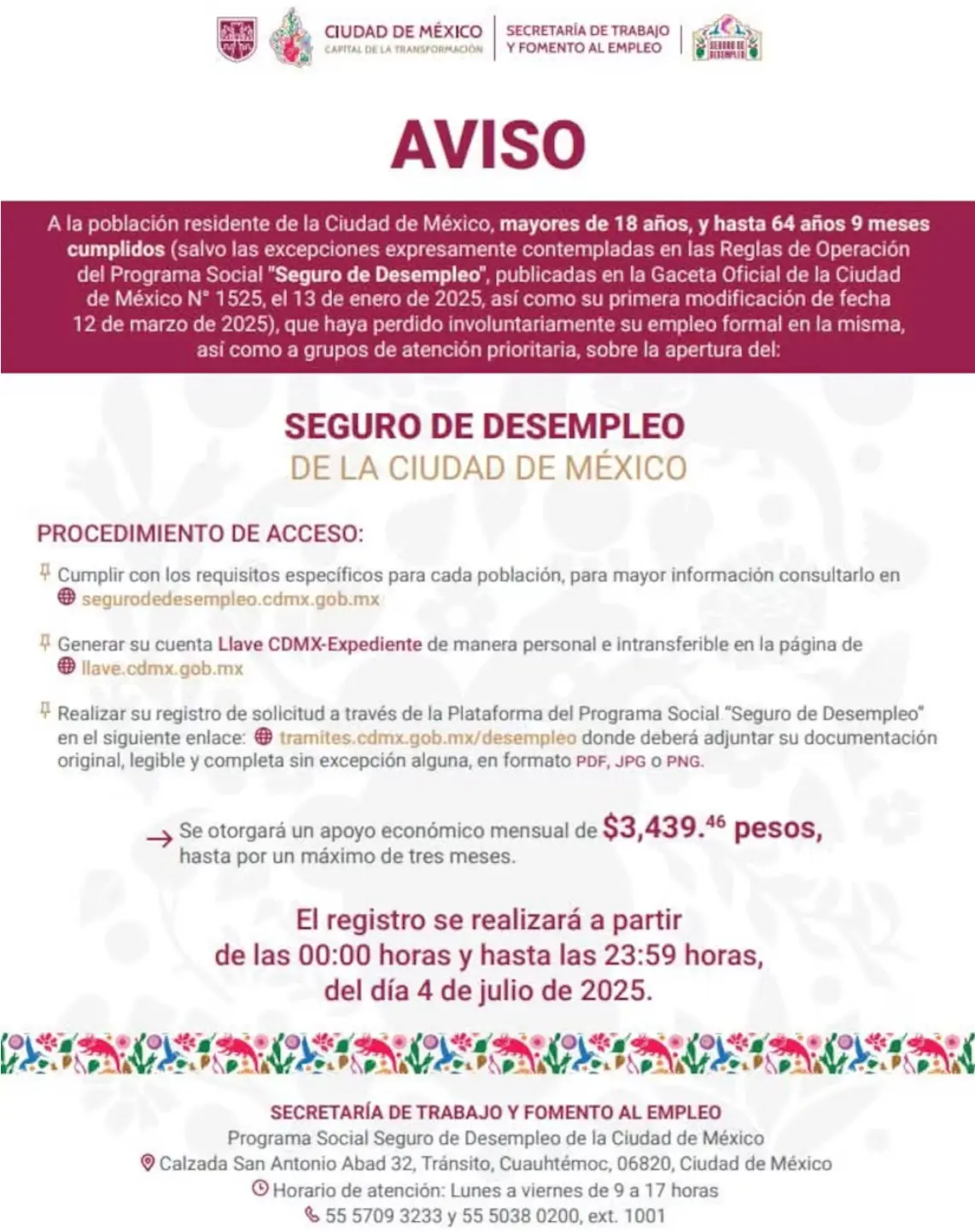 La convocatoria finalizó el 4 de julio de 2025, pero mantente informado en caso de que se abra otra. Foto: cortesía.