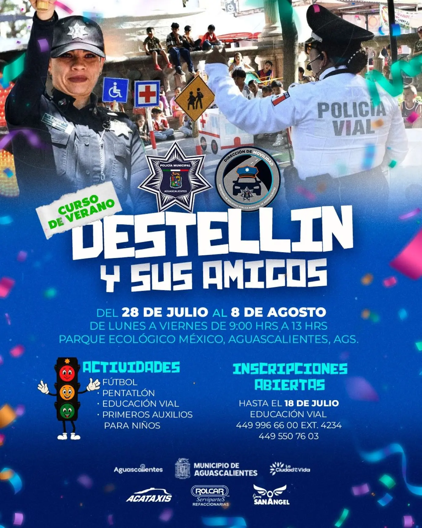 Destellín y sus amigos para niños en Aguascalientes. Foto: Cortesía
