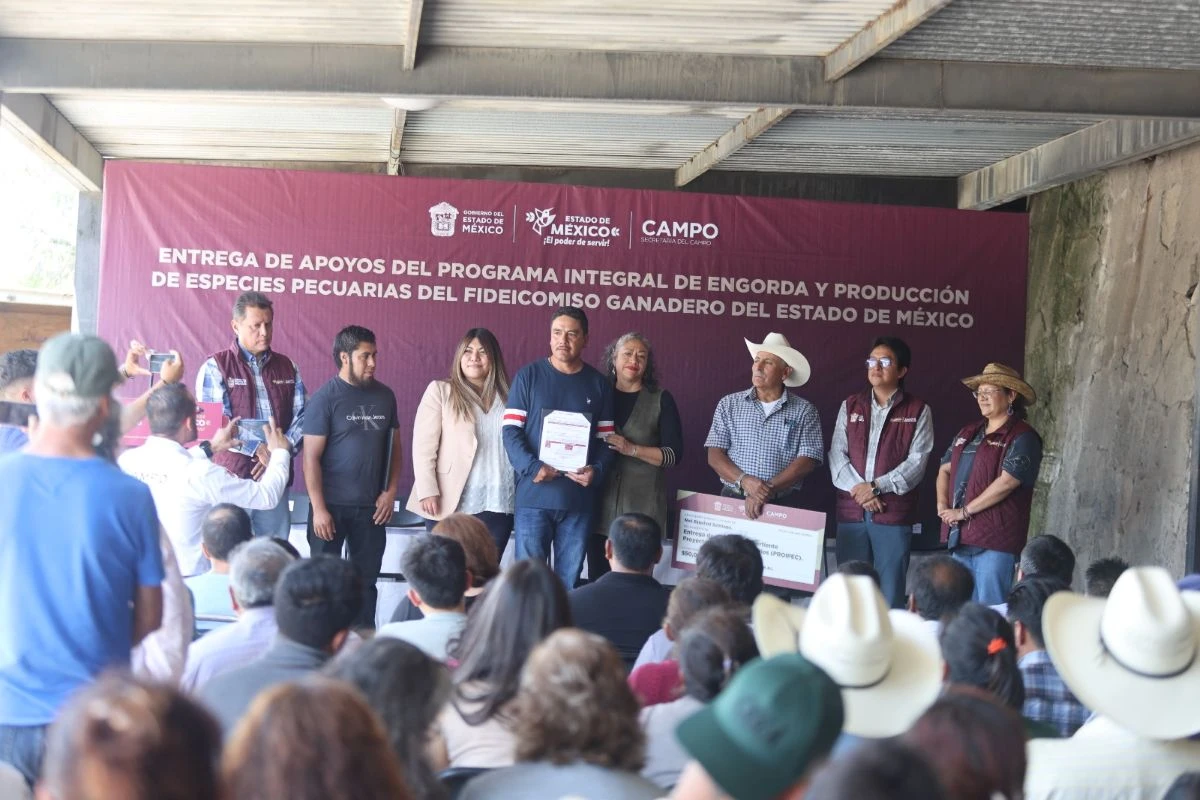 Entregan 4 mil pesos por hectárea a productores del Estado de México. Foto: Cortesía