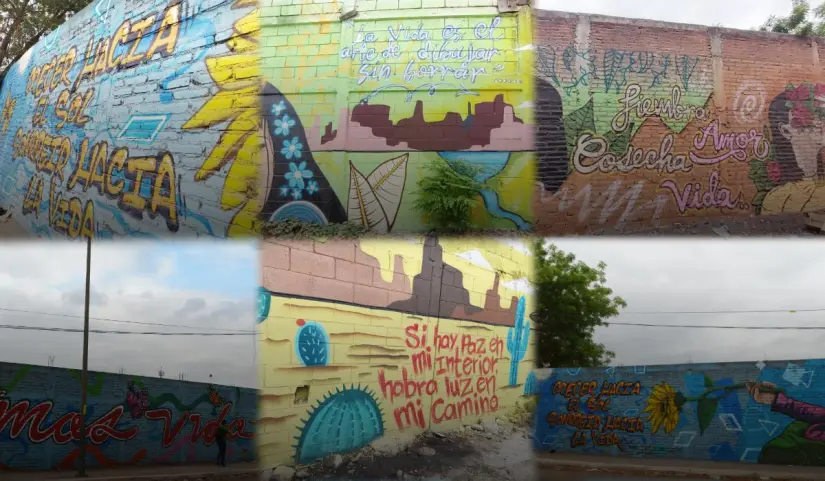 Culiacán se pinta de esperanza con más de 60 murales en el callejón que se conocía como el de la muerte. Arte y comunidad unen fuerzas para transformar miedo en belleza y vida. Del abandono a la inspiración: un callejón olvidado renace con murales y mensajes de paz. Colores vibrantes y frases poderosas despiertan conciencia y dignidad. Fotos: Juan Madrigal