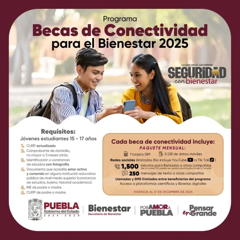 Becas de Conectividad de Puebla Becas de Conectividad de Puebla. Foto: Cortesía
