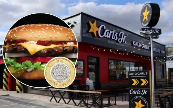 Carl´s Jr lanza hamburguesas a $10 pesos solo por un día