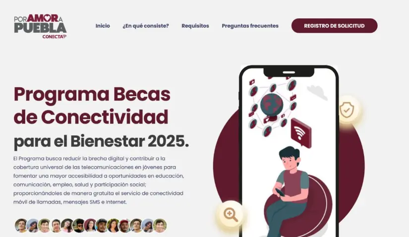 Dónde llenar la solicitud de la Beca de Conectividad de Puebla Dónde llenar la solicitud de la Beca de Conectividad de Puebla. Foto: Captura de pantalla