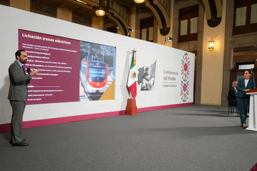 Sheinbaum inicia en septiembre obras de los nuevos trenes Los proyectos de construcción siguen en marcha. Foto: Gob. de México