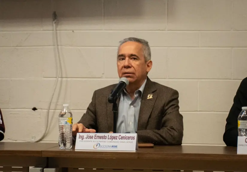 Accionarse Comunidad Sinaloense, cuyo presidente, José Ernesto López Cisneros imagen recuadro