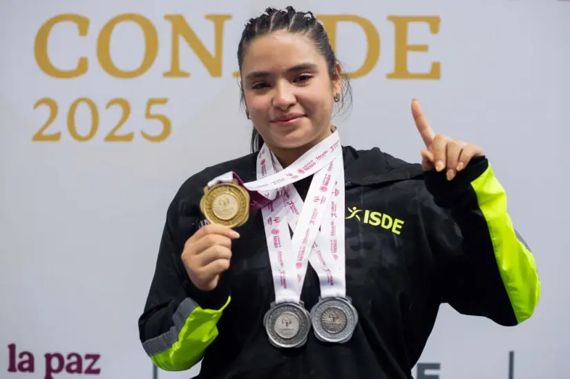 Melany Montes Mokay: fuerza, disciplina y corazón para hacer brillar a Sinaloa Melany Montes Mokay: fuerza, disciplina y corazón para hacer brillar a Sinaloa. Foto: ISDE