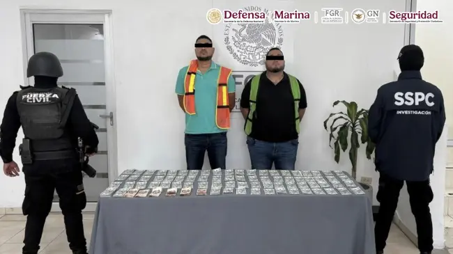 Uno de los detenidos tiene orden de arresto en Estados Unidos. Foto: Defensa