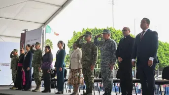 Sheinbaum encabeza conmemoración del Día Internacional de la Destrucción de Armas de Fuego
