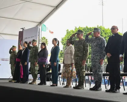 Sheinbaum encabeza conmemoración del Día Internacional de la Destrucción de Armas de Fuego