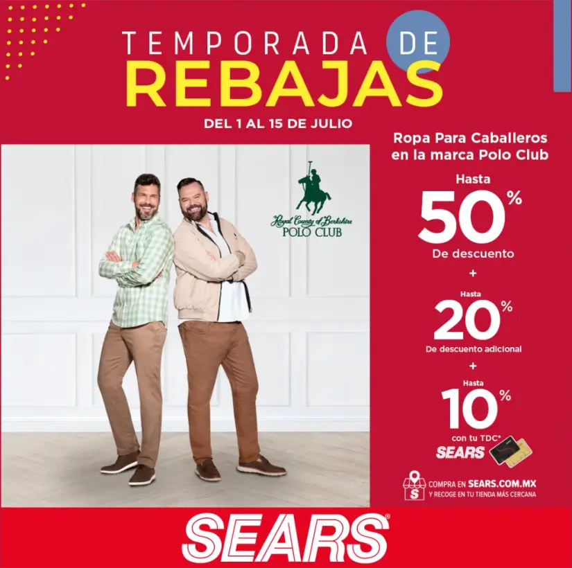 Aprovecha la temporada de rebajas en Sears este julio 2025. Foto: cortesía Aprovecha la temporada de rebajas en Sears este julio 2025. Foto: cortesía.