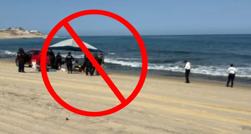 Otra regla crucial es no adentrar automóviles a la playa de Balandra. Foto: Cortesía.